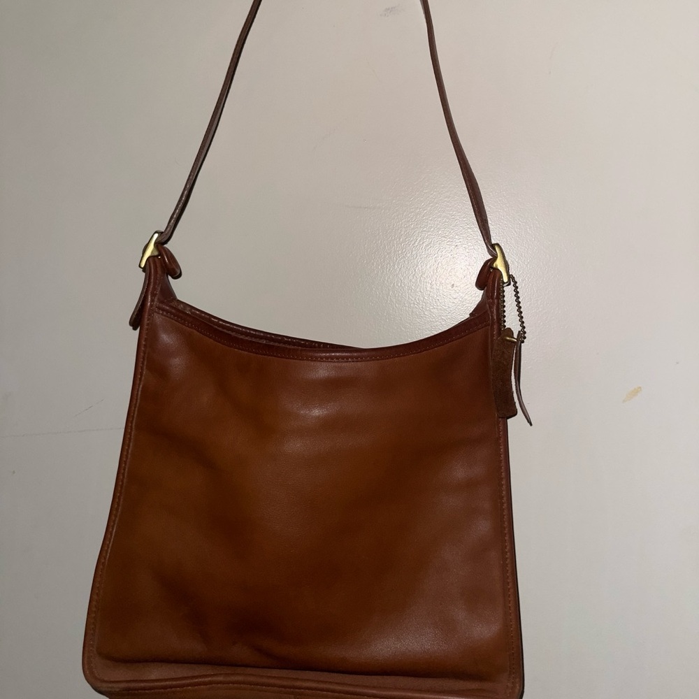 Brown Leather Shoulder Bag